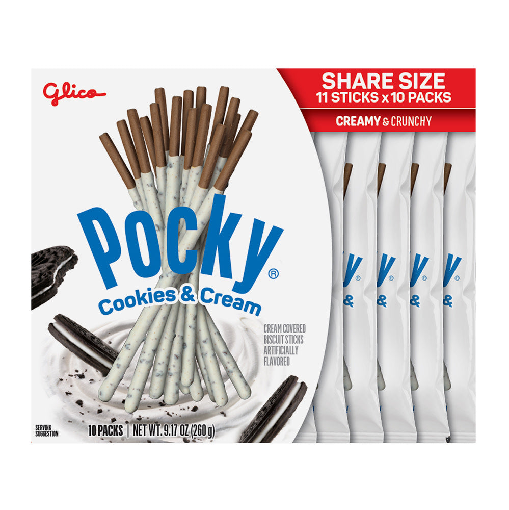 Wholesale Pocky - Share Size Cookies & Creme(10Ct) - 9.17Oz- Bulk