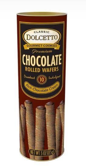 Dolcetto Chocolate Wafer Rolls 3 oz
