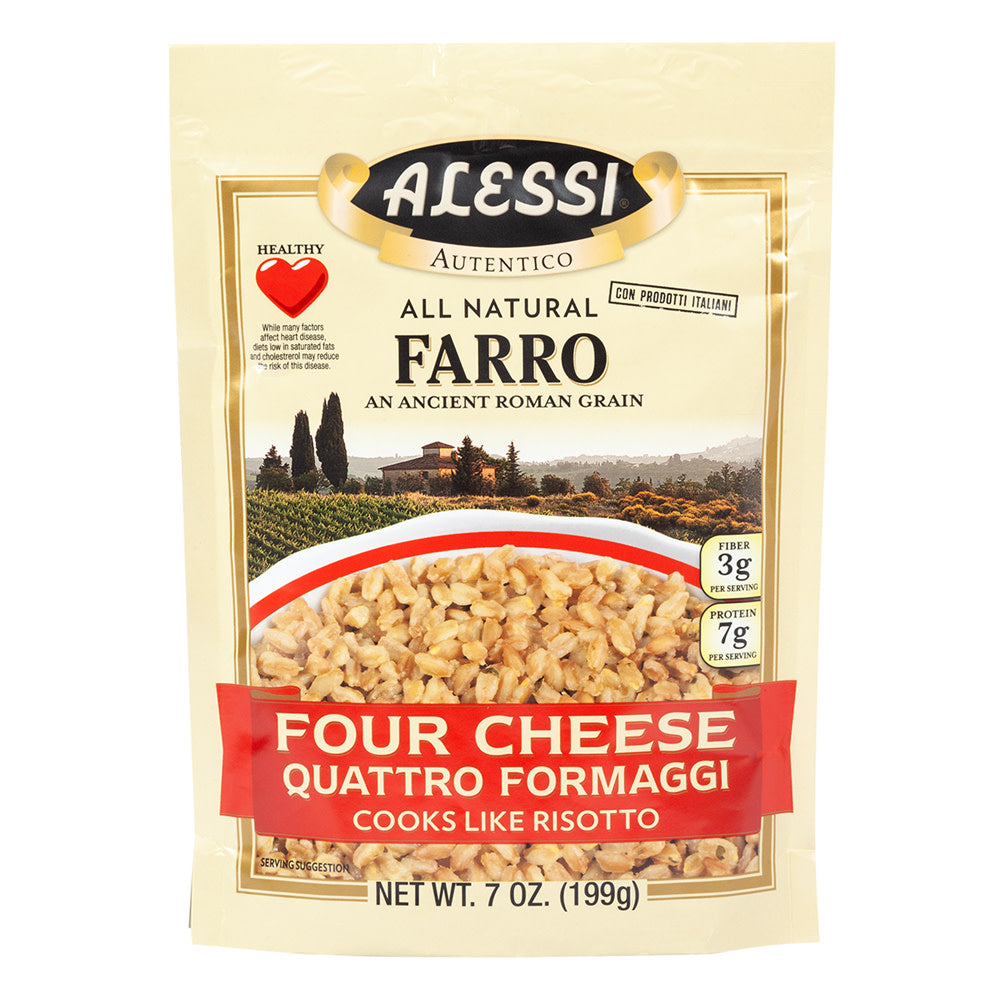 Wholesale Alessi Farro Four Cheese 7 Oz Pouch- Bulk