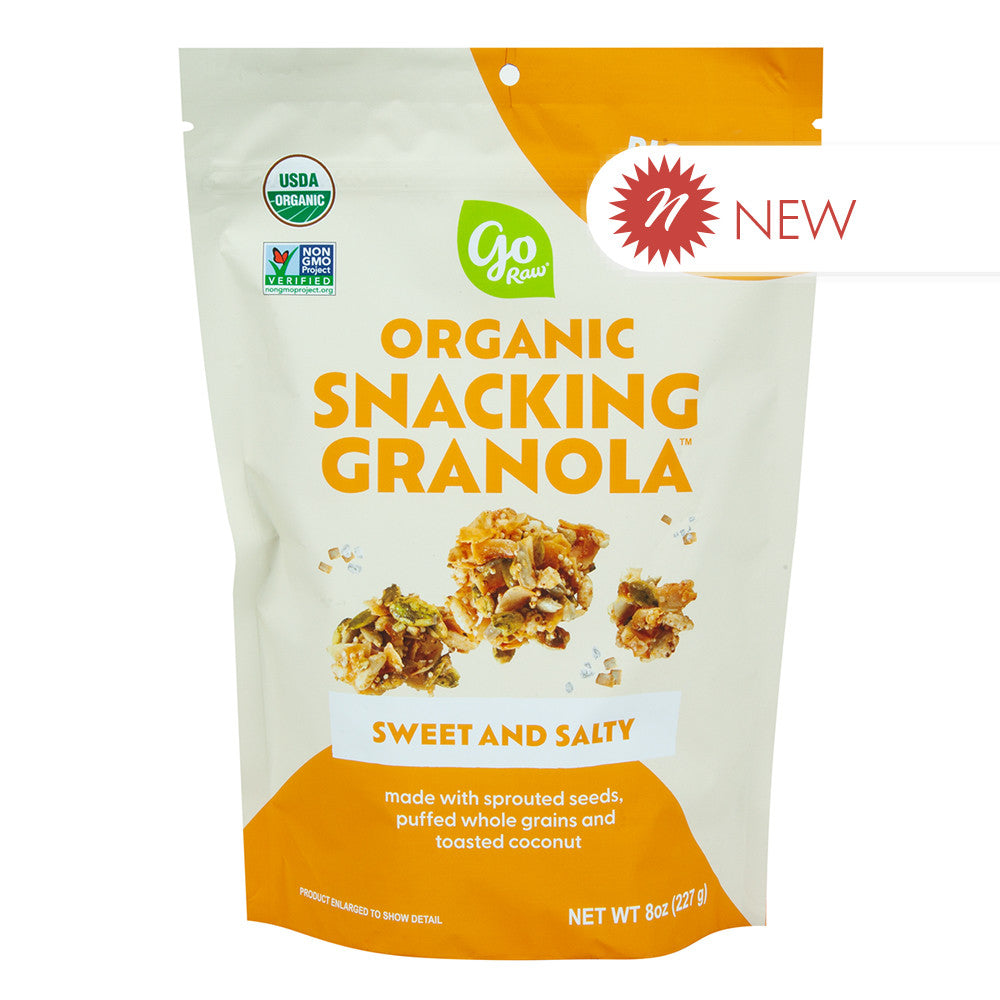 Wholesale Go Raw Sweet & Salty Snacking Granola 8 Oz Bag- Bulk