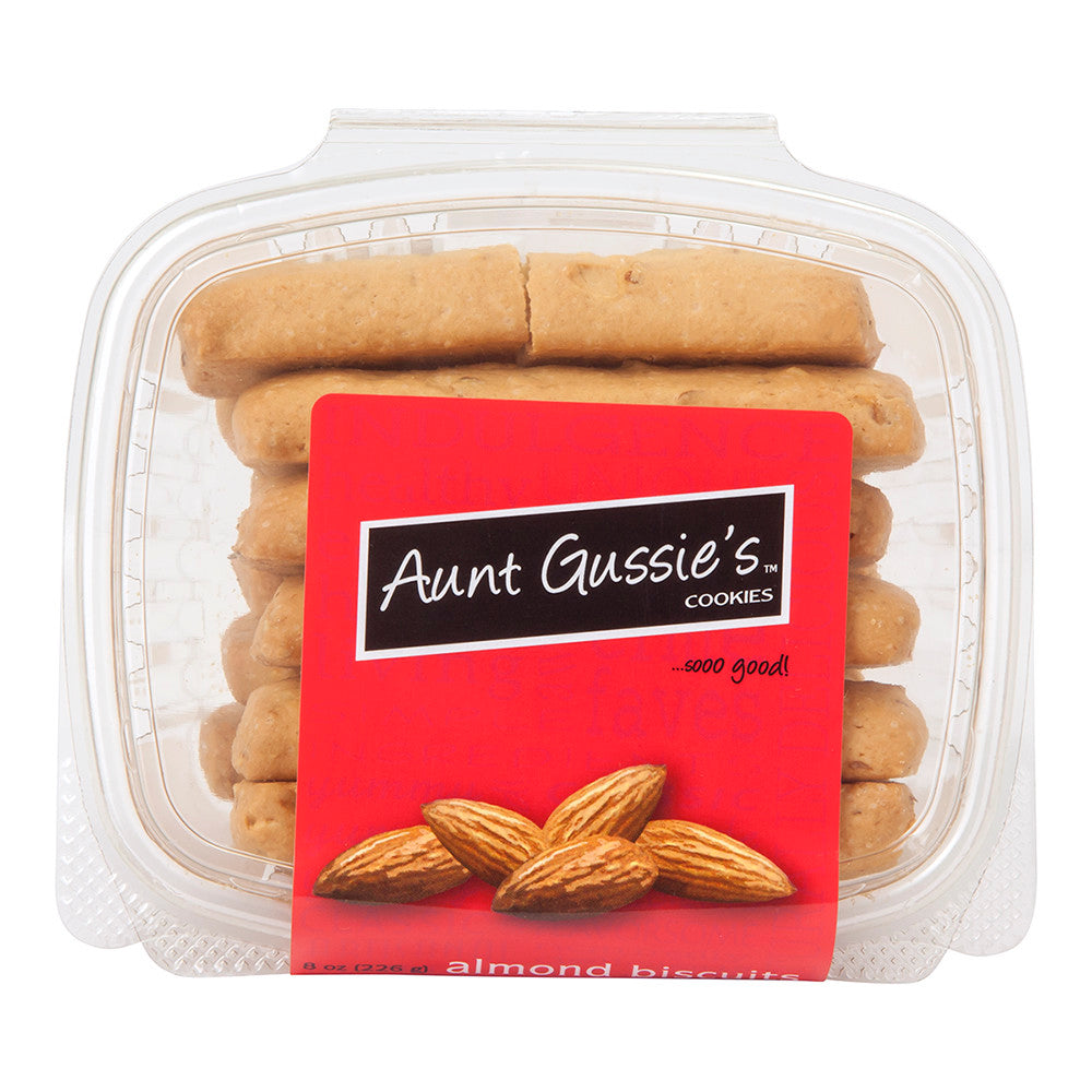 Aunt Gussie'S Almond Biscuits 8 Oz Tub