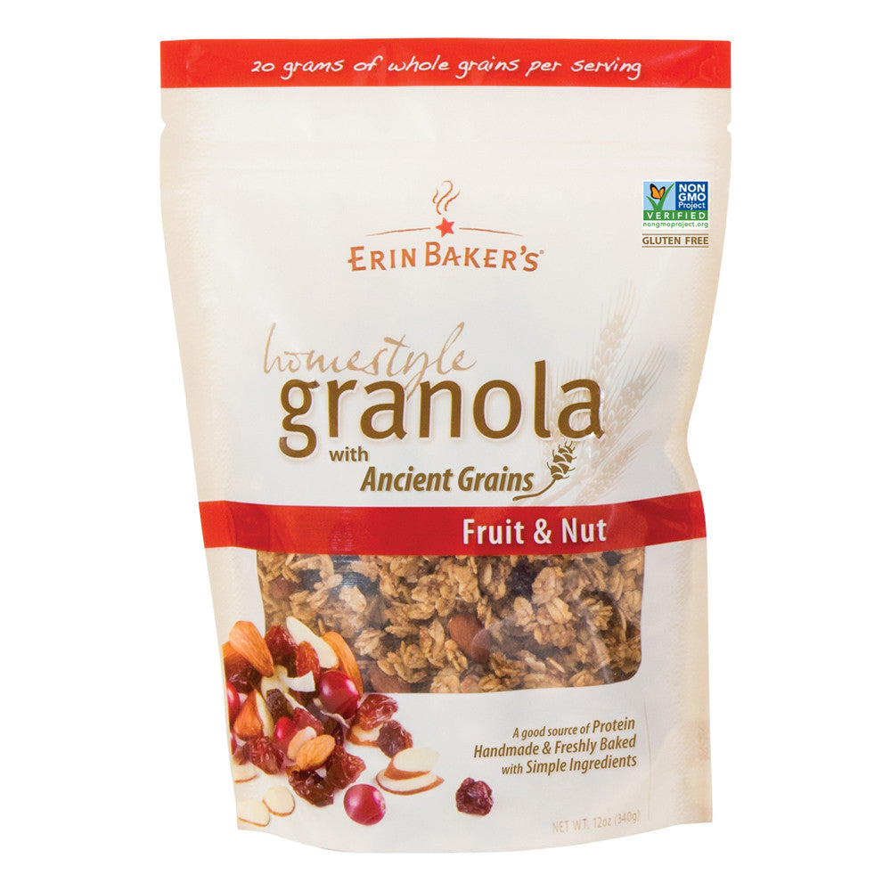Erin Baker'S Fruit And Nut Granola 12 Oz Pouch