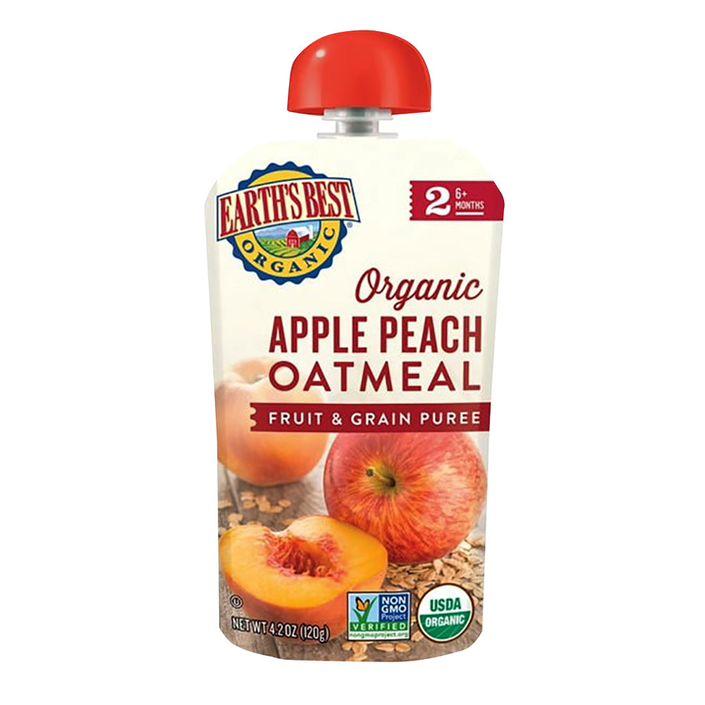 Wholesale Earth'S Best - Org Apple Peach Om Pouch - 3.5Oz- Bulk