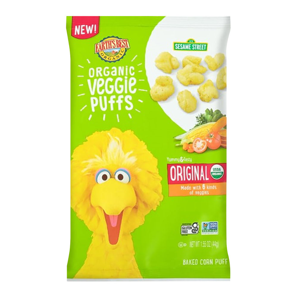 Wholesale Earth'S Best Organic Sesame Street Veggie Puffs 1.55 Oz Bag- Bulk