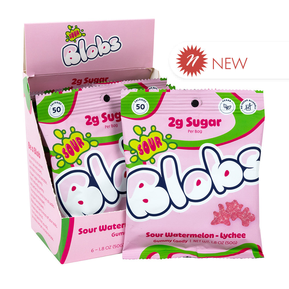 Wholesale Blobs - Gummy Candy - Sour Watermelon - 1.8Oz- Bulk