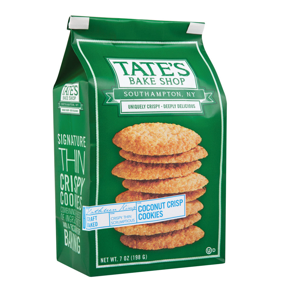 Wholesale Tate'S Coconut Crisp Cookies 7 Oz Bag- Bulk