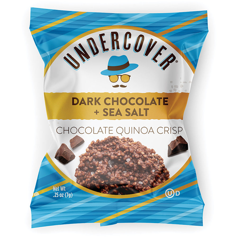 Wholesale Undercover Dark Chocolate & Sea Salt Mini Quinoa Crisps 0.25 Oz Bag- Bulk