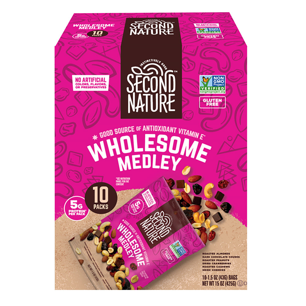 Wholesale Second Nature Wholesome Medley 1.5 Oz 10 Count Box- Bulk