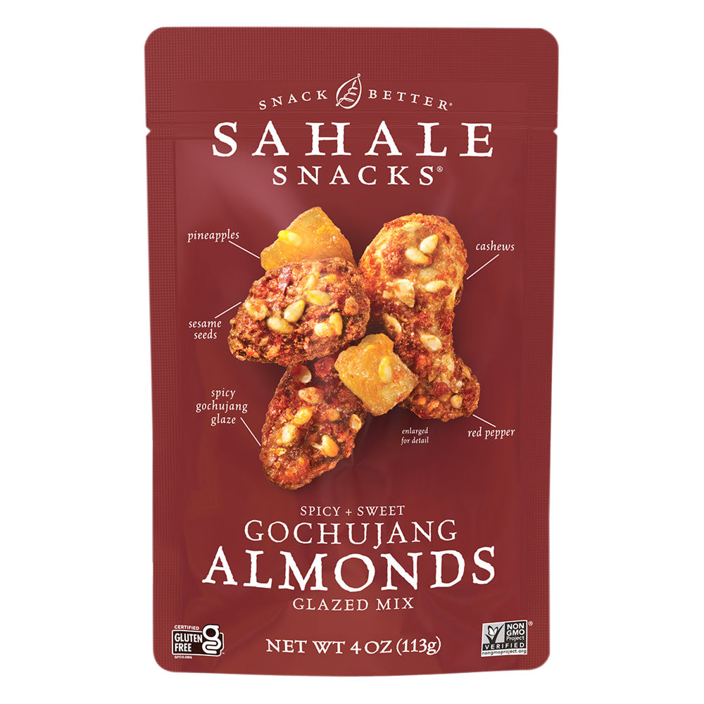 Wholesale Sahale - Gochujang Almonds Glazed - 4Oz- Bulk