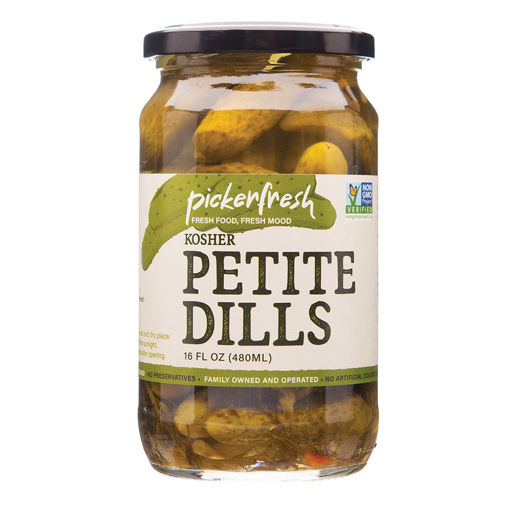 Wholesale Pickerfresh Kosher Petite Dills 16 Oz Jar- Bulk
