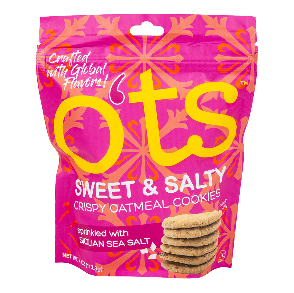 Wholesale O'Ts Sweet & Salty Crispy Oatmeal Cookies 4 Oz Bag- Bulk