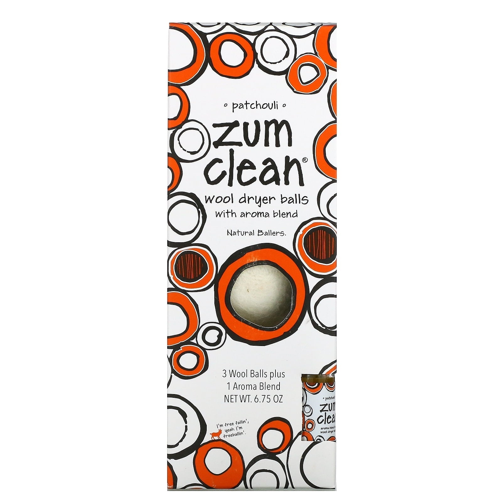 Zum Wool Dryer Balls with Aroma Blend 6.75 Oz