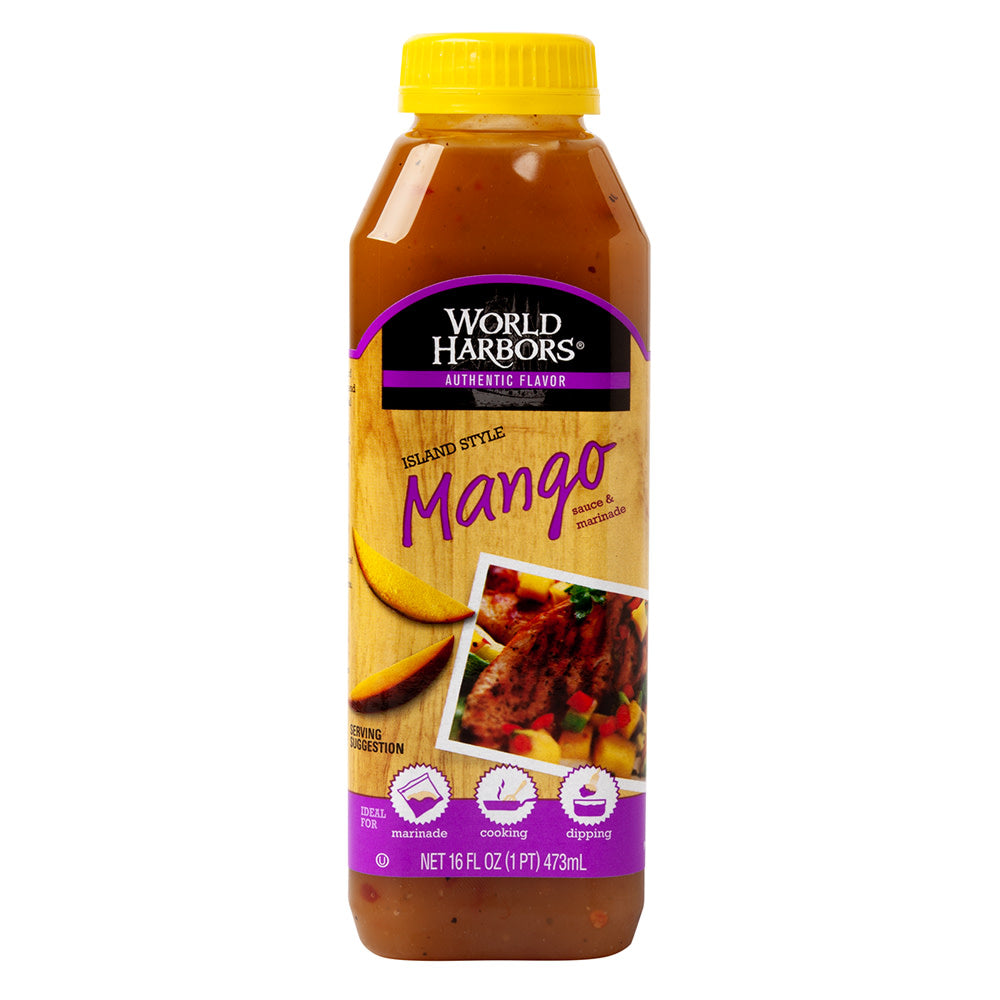 Wholesale World Harbors Island Mango Sauce & Marinade 16 Oz Bottle- Bulk