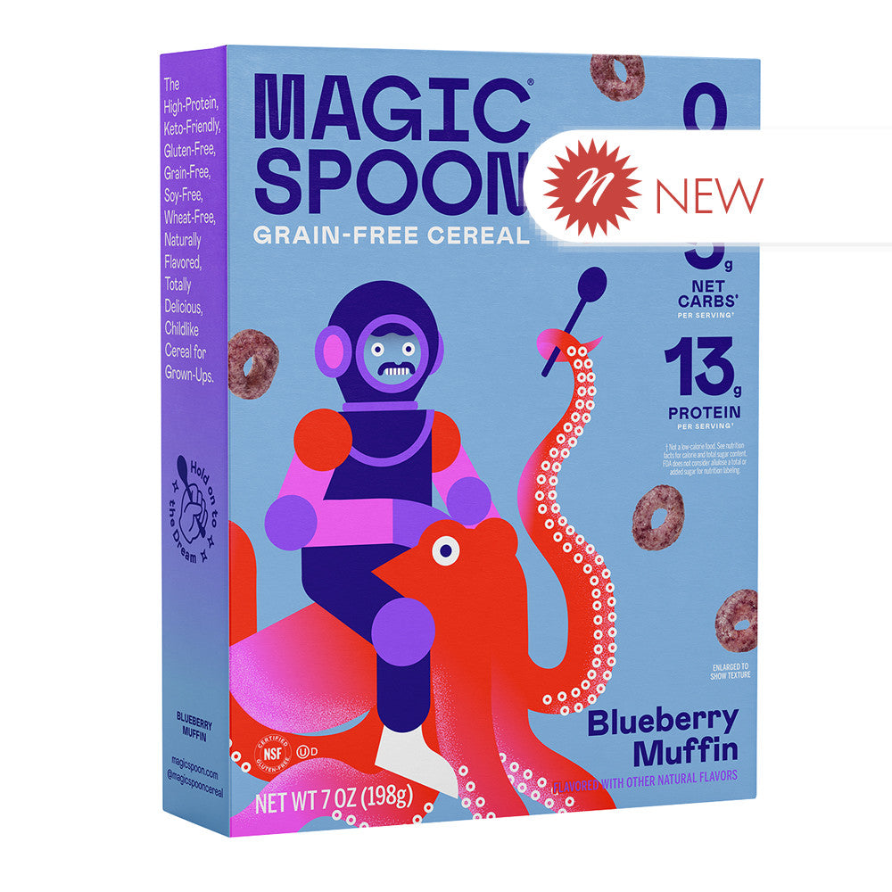 Wholesale Magic Spoon Blueberry Muffin Cereal 7 Oz Box- Bulk