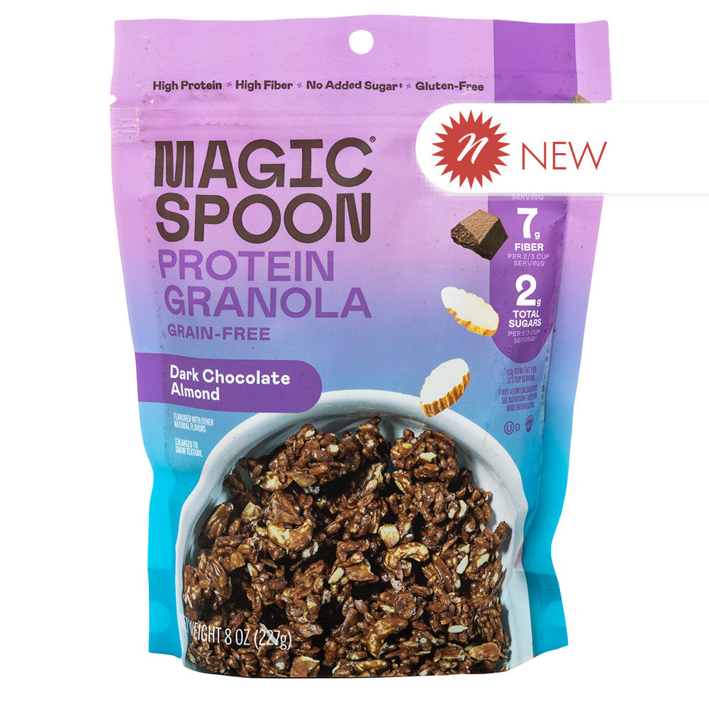 Wholesale Magic Spoon Dark Chocolate Almond Protein Granola 8 Oz Pouch- Bulk