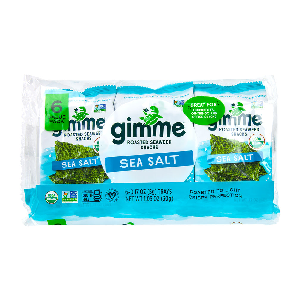 Wholesale Gimme - Sea Salt Seaweed Snacks(6Ct) - 1.05Oz- Bulk