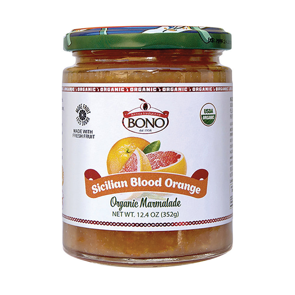 Wholesale Bono Organic Sicilian Blood Orange Marmalade 12.4 Oz Jar- Bulk