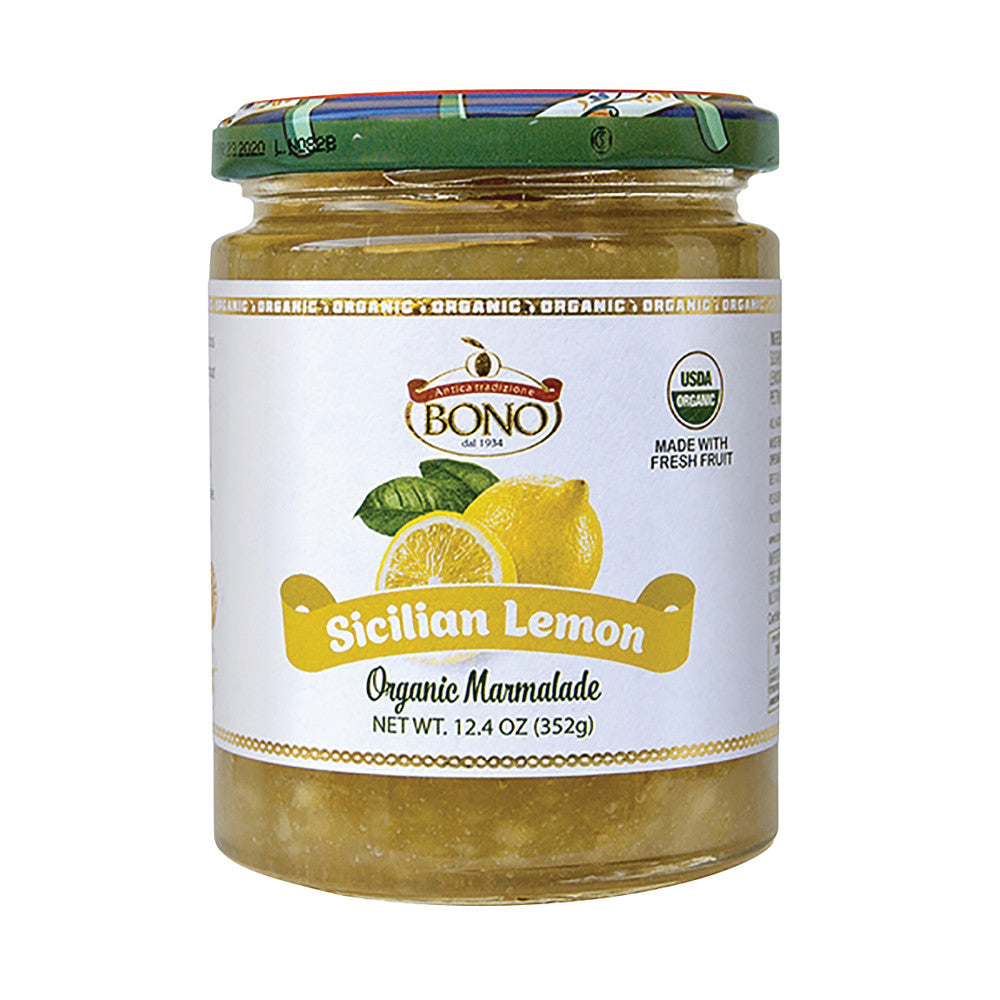 Bono Organic Sicilian Lemon Marmalade 12.4 Oz Jar
