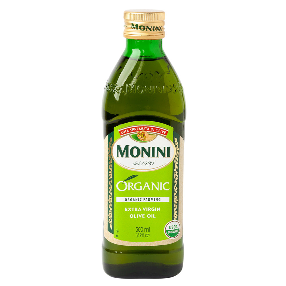 Wholesale Monini Extra Virgin Olive Oil 100% Usda Organic 16.9 Oz Bottle- Bulk