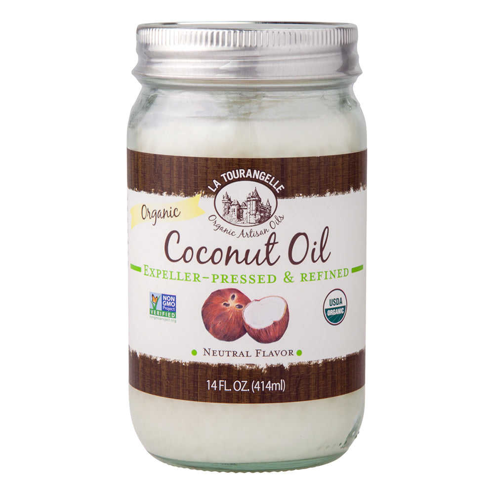 Wholesale La Tourangelle Organic Refined Coconut Oil 14 Oz Jar- Bulk
