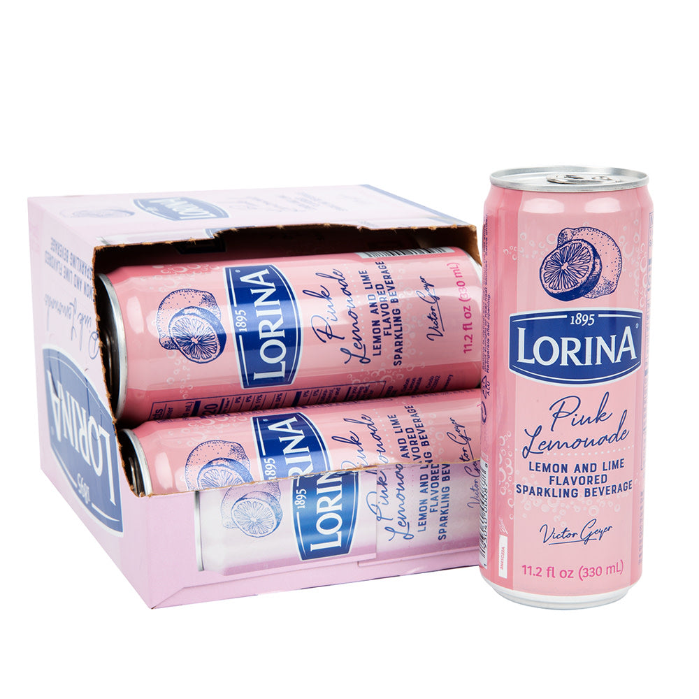 Wholesale Lorina - Pink Lemonade Cans (6Ct) - 11.2Oz- Bulk