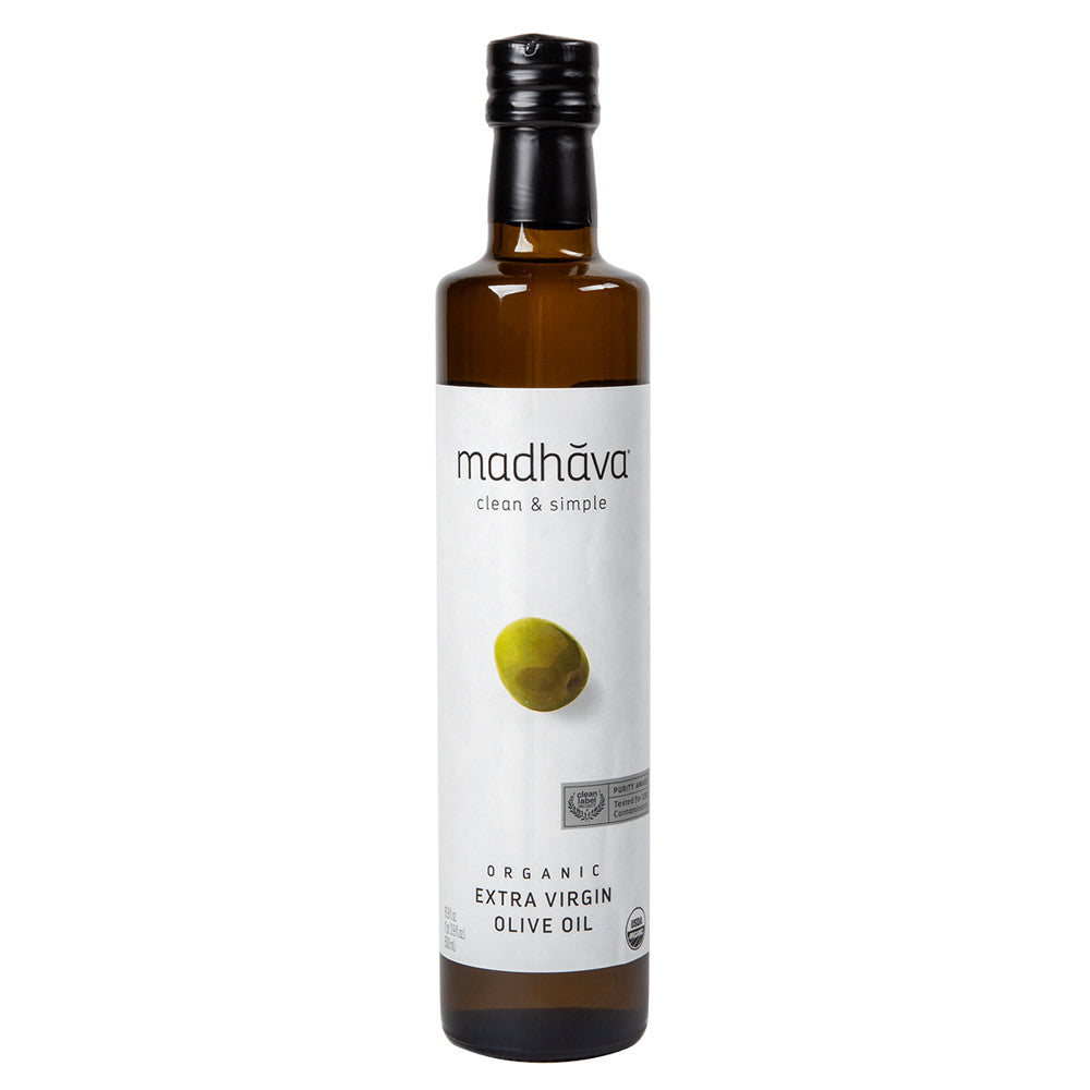 Wholesale Madhava Organic Extra Virgin Olive Oil 16.9 Oz Bottle- Bulk
