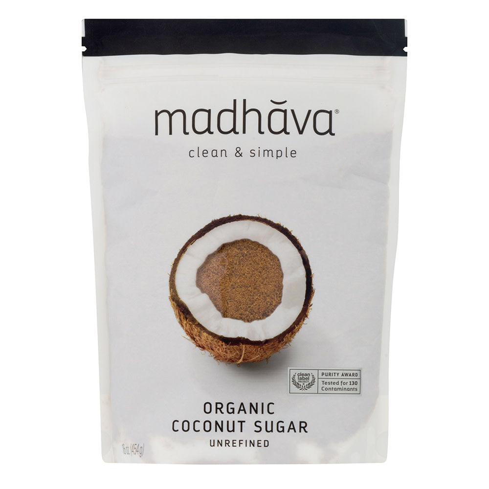 Wholesale Madhava Coconut Sugar 16 Oz Pouch- Bulk