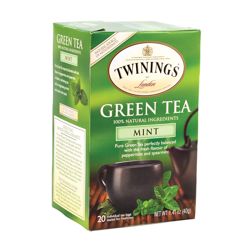 Wholesale Twinings Mint Green Tea 20 Ct Box- Bulk