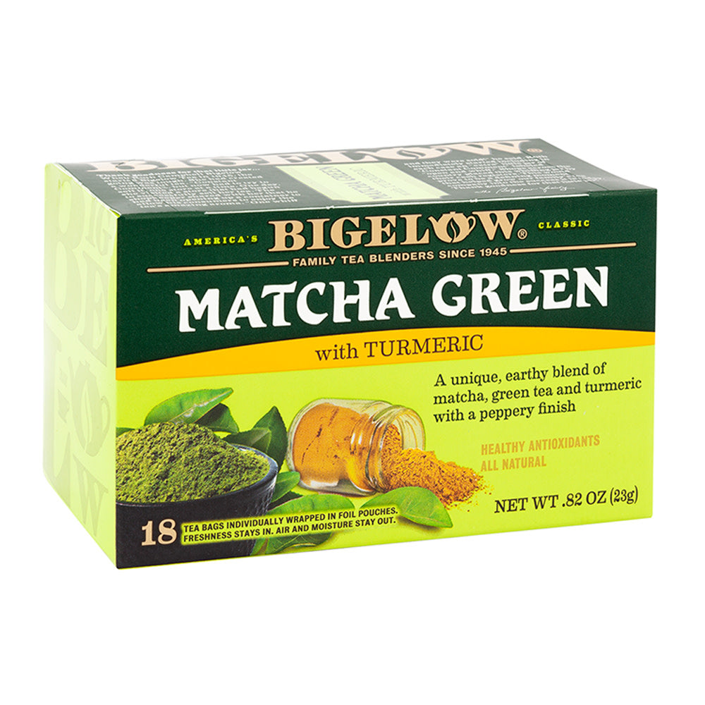 Bigelow Matcha Green Tea With Turmeric 18 Ct Box