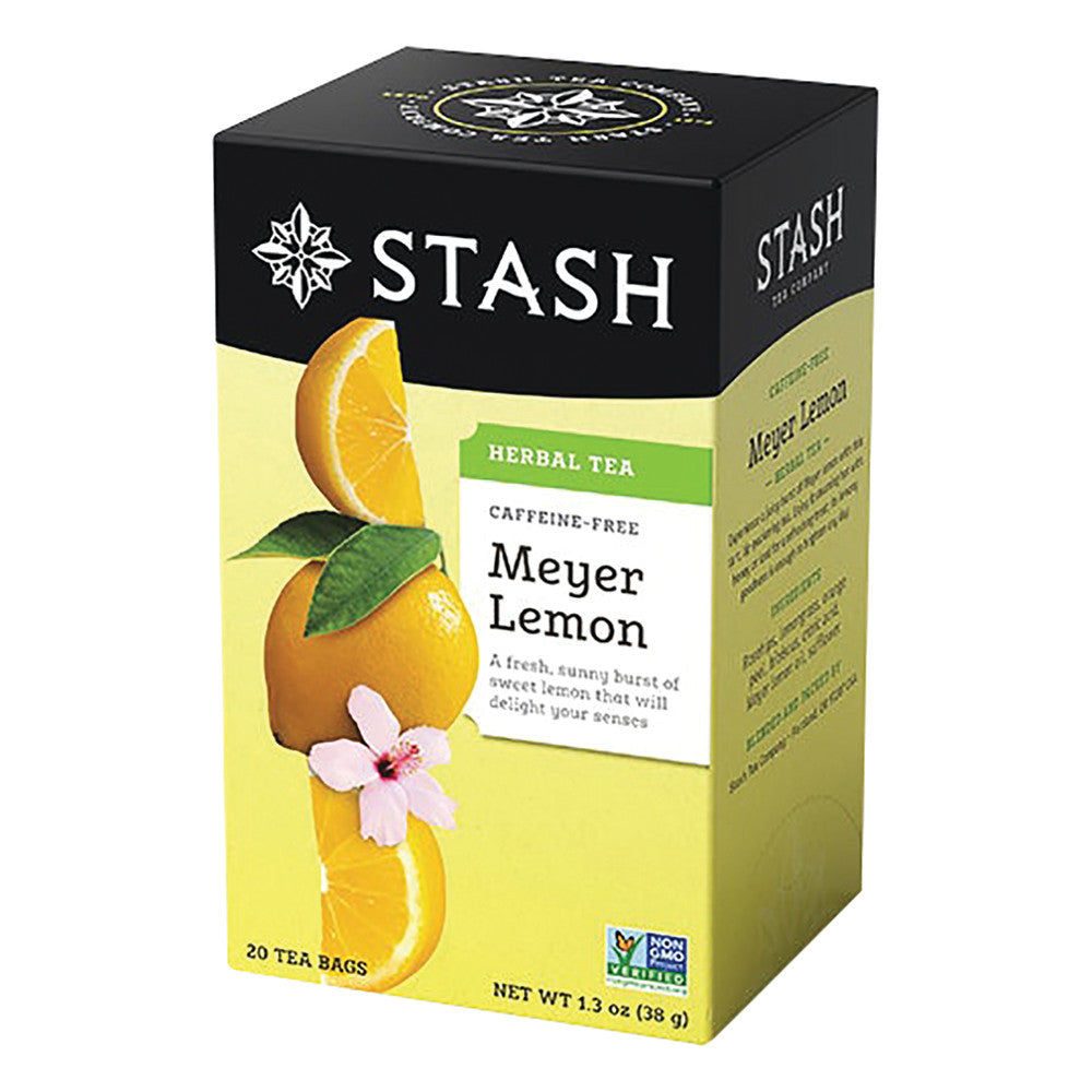 Wholesale Stash Decaf Meyer Lemon Herbal Tea 20 Ct Box- Bulk