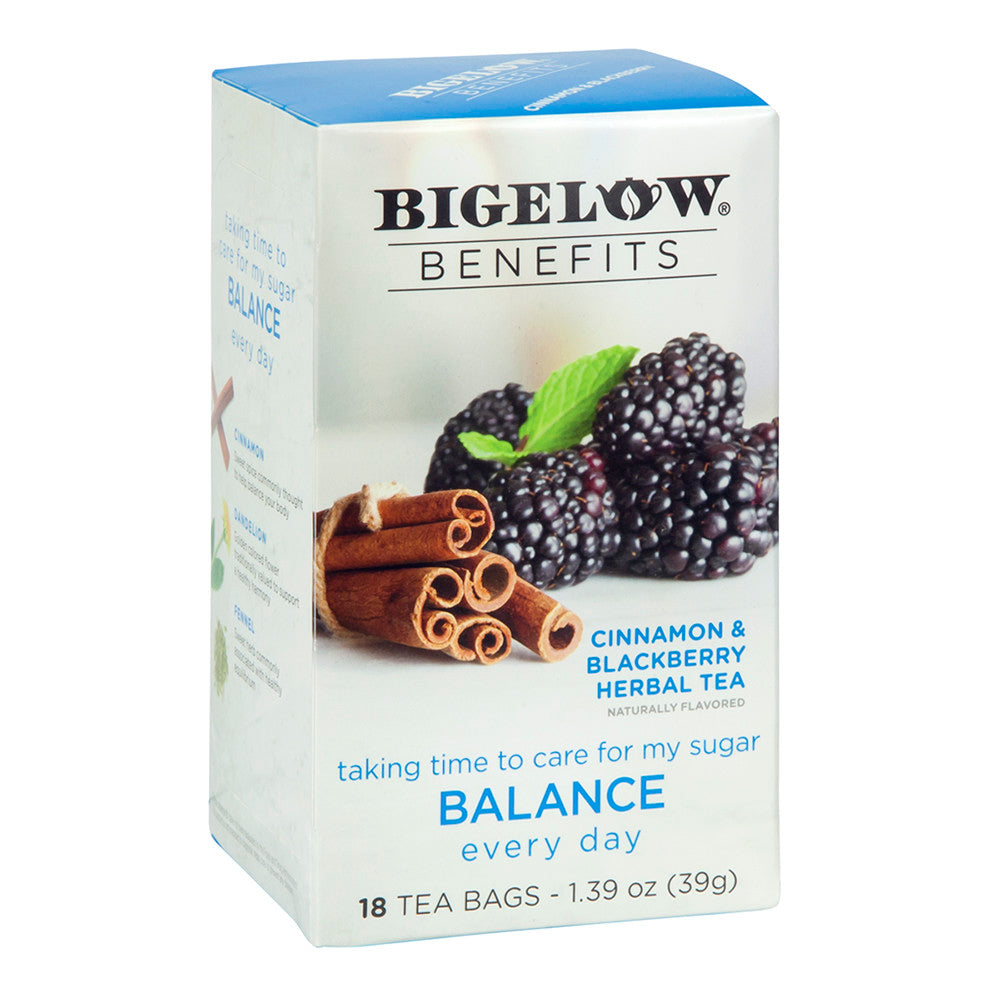 Bigelow Benefits Cinnamon Blackberry Tea 18 Ct Box