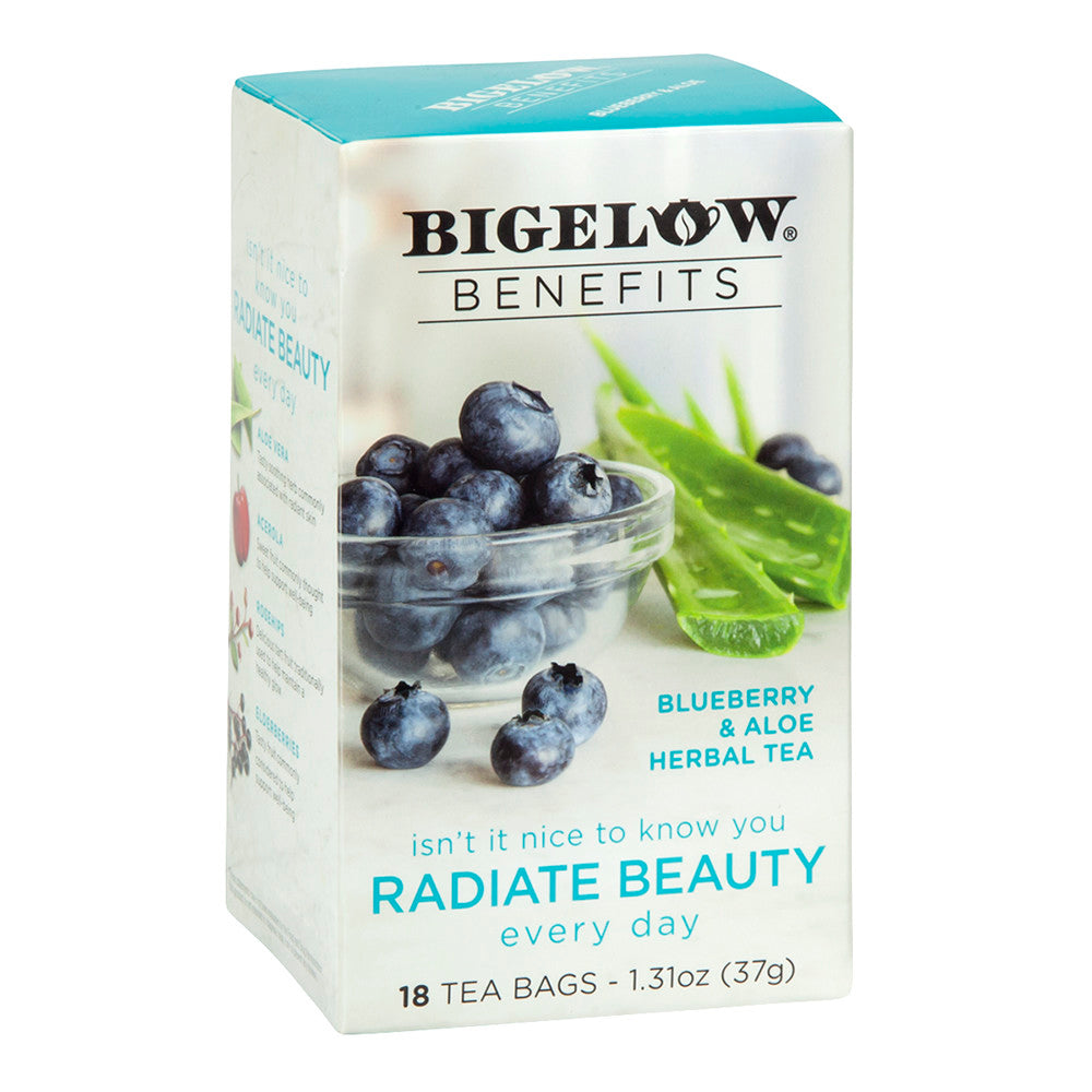 Bigelow Benefits Blueberry Aloe Tea 18 Ct Box