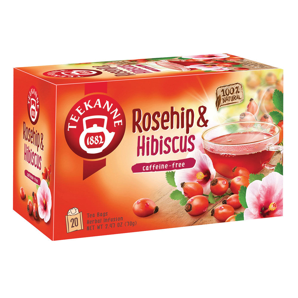 Wholesale Teekanne Rosehip & Hibiscus Tea Bags 20 Ct Box- Bulk