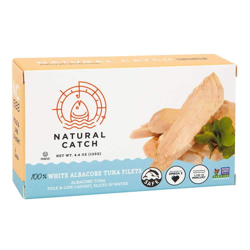 Wholesale Natural Catch White Albacore Tuna Original Filets 4.4 Oz Box- Bulk