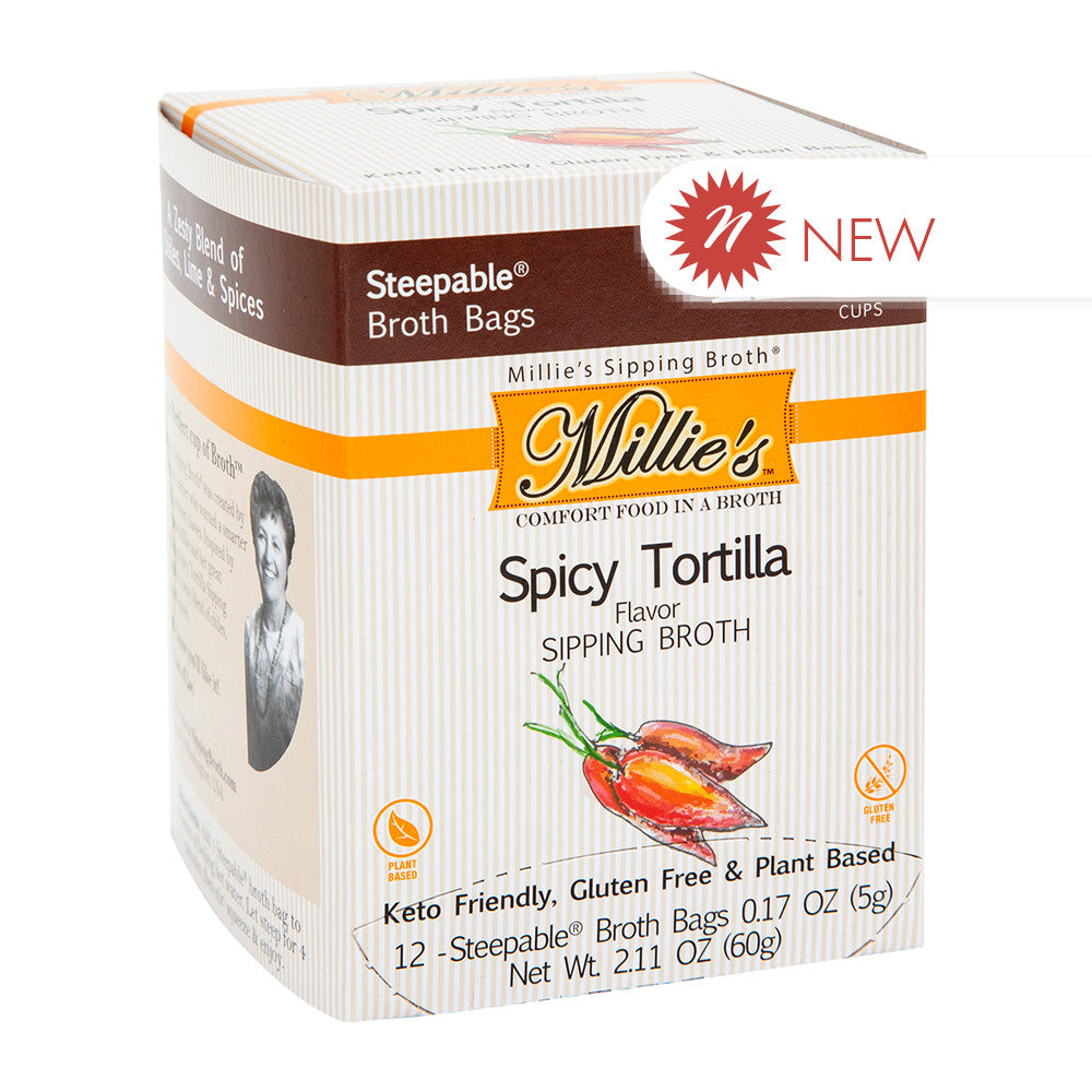 Wholesale Millie'S Sipping Broth Spicy Tortilla 12 Ct Box- Bulk