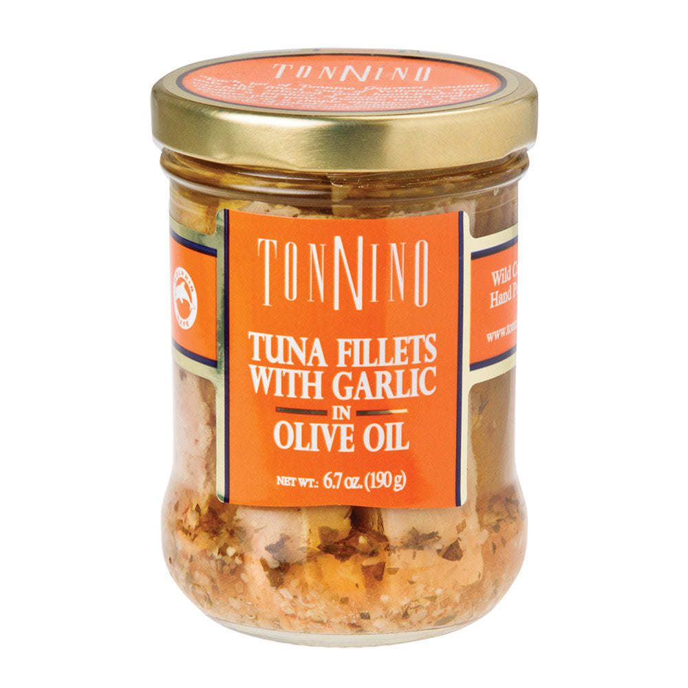Wholesale Tonnino Tuna Fillets With Garlic In Olive Oil 6.7 Oz Jar- Bulk
