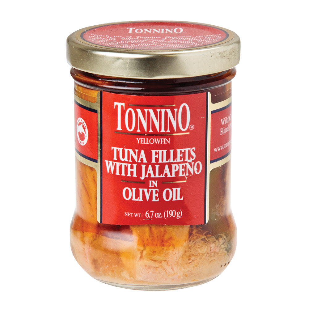 Wholesale Tonnino Tuna Fillets With Jalapeno In Olive Oil 6.7 Oz Jar- Bulk