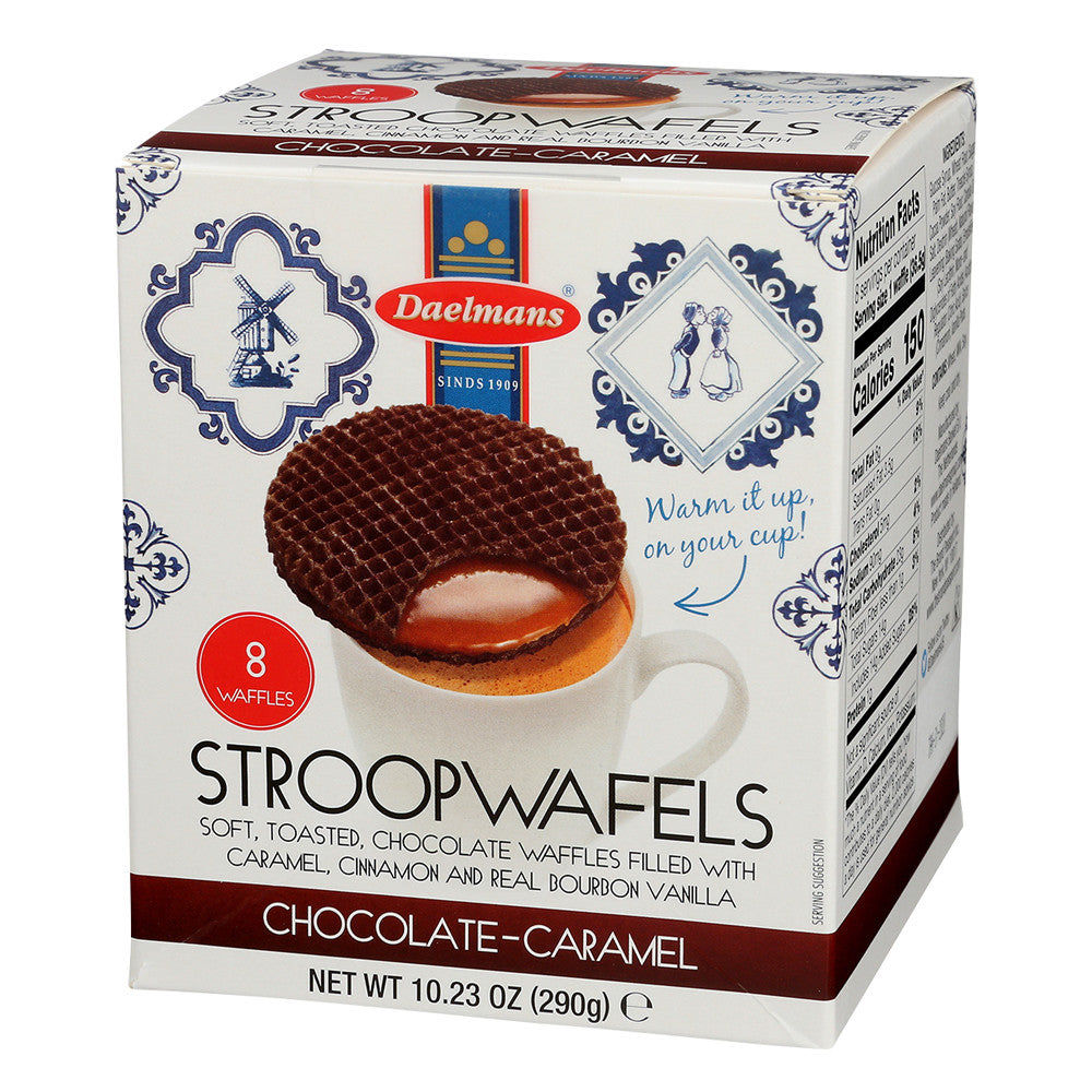 Wholesale Daelmans Jumbo Chocolate Stroopwafel 10.23 Oz- Bulk
