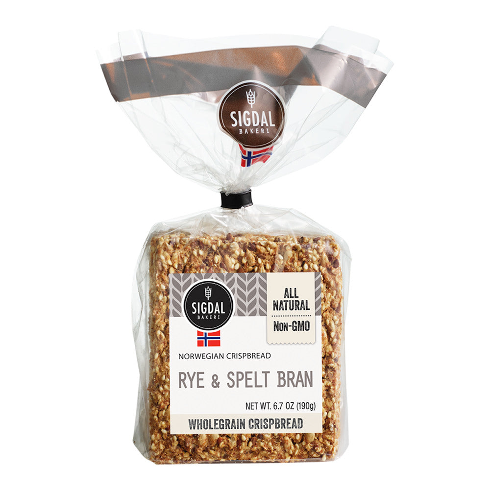 Wholesale Sigdal Rye And Spelt Bran Crispbread 8.29 Oz- Bulk