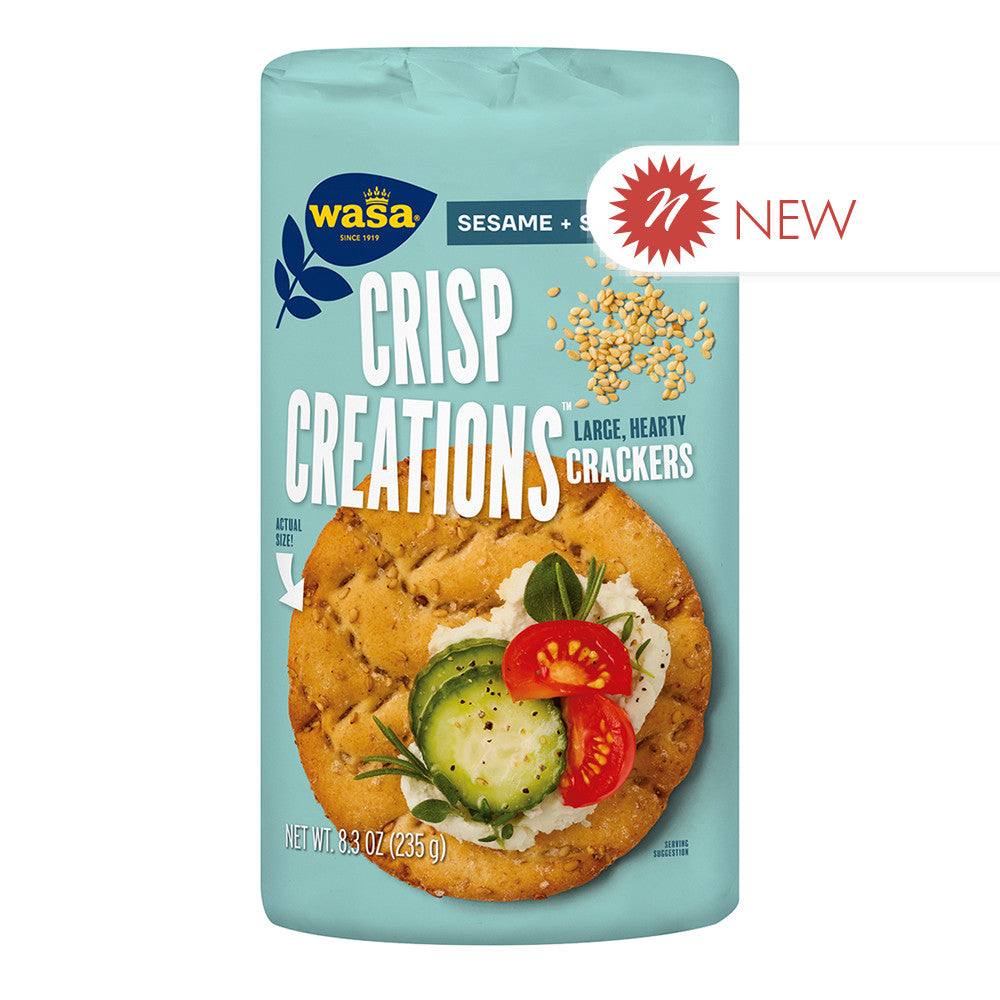 Wholesale Wasa Crisp Creations Sesame Sea Salt 8.3 Oz- Bulk