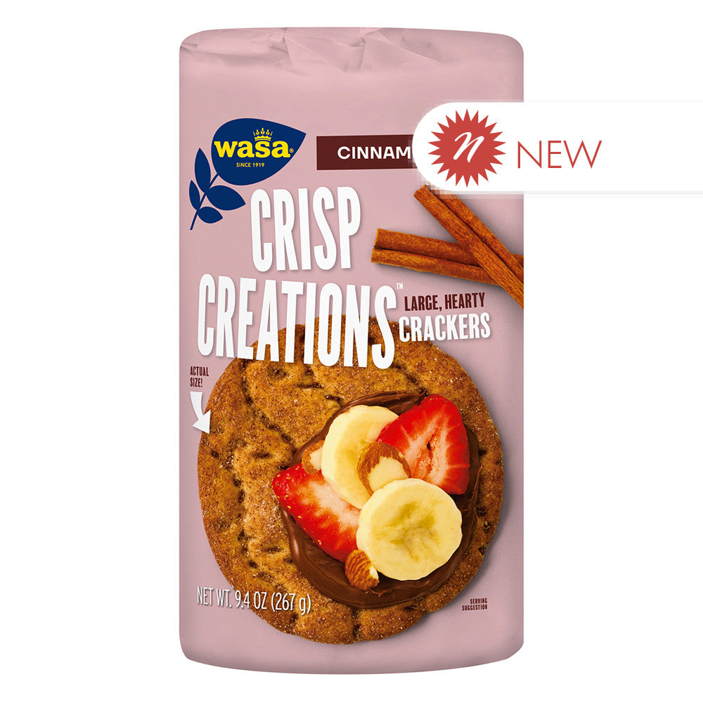 Wholesale Wasa Crisp Creations Cinnamon 9.4 Oz- Bulk