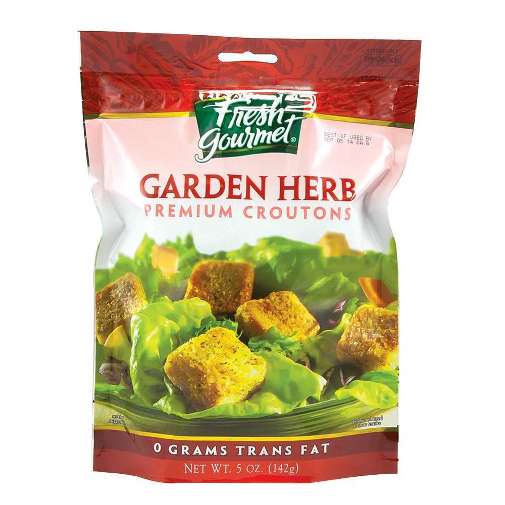 Wholesale Fresh Gourmet Garden Herb Croutons 5 Oz Pouch- Bulk