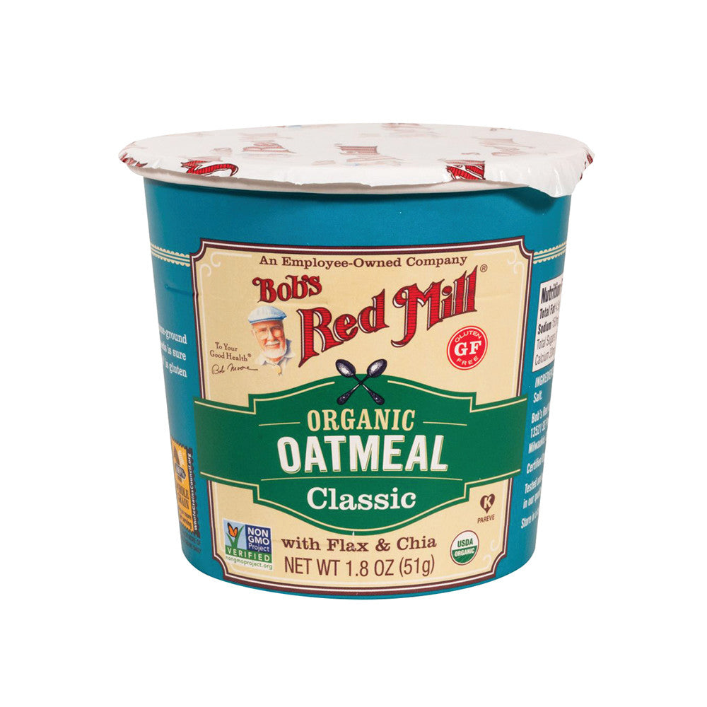 Bob'S Red Mill Organic Classic Oatmeal 1.8 Oz Cup
