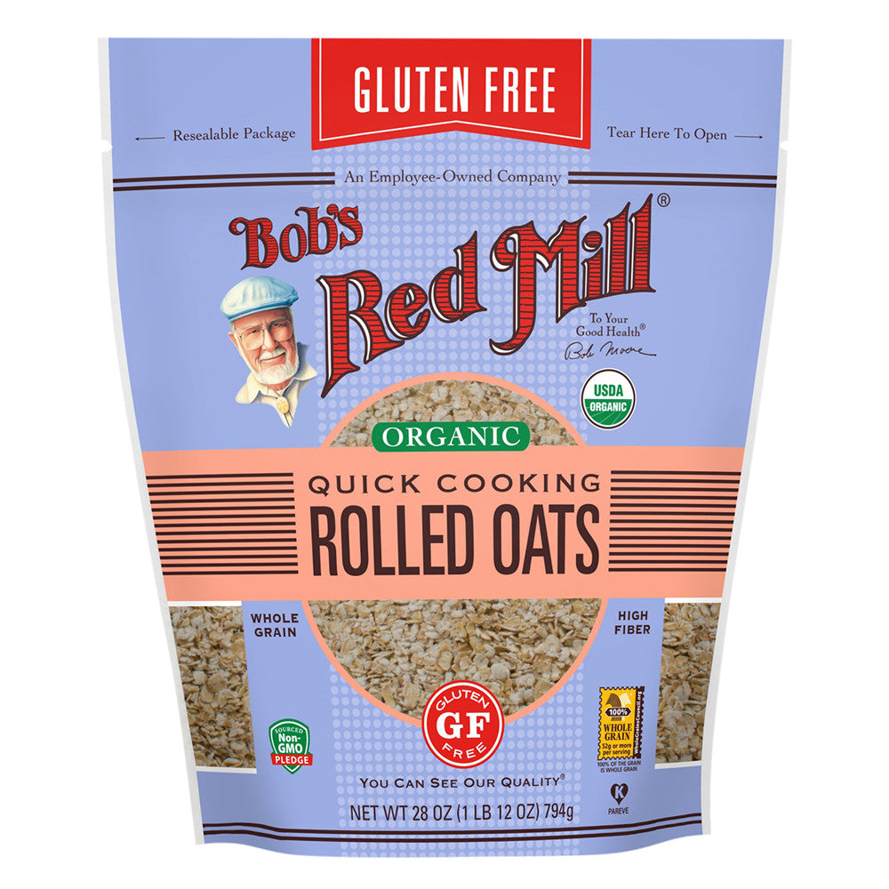 Wholesale Bob'S Red Mill Gluten Free Organic Quick Cook Rolled Oats 28 Oz Bag- Bulk