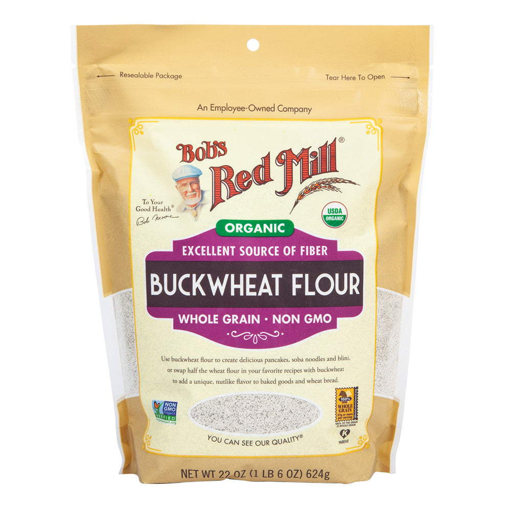 Wholesale Bob'S Red Mill Organic Buckwheat Flour 22 Oz Pouch- Bulk