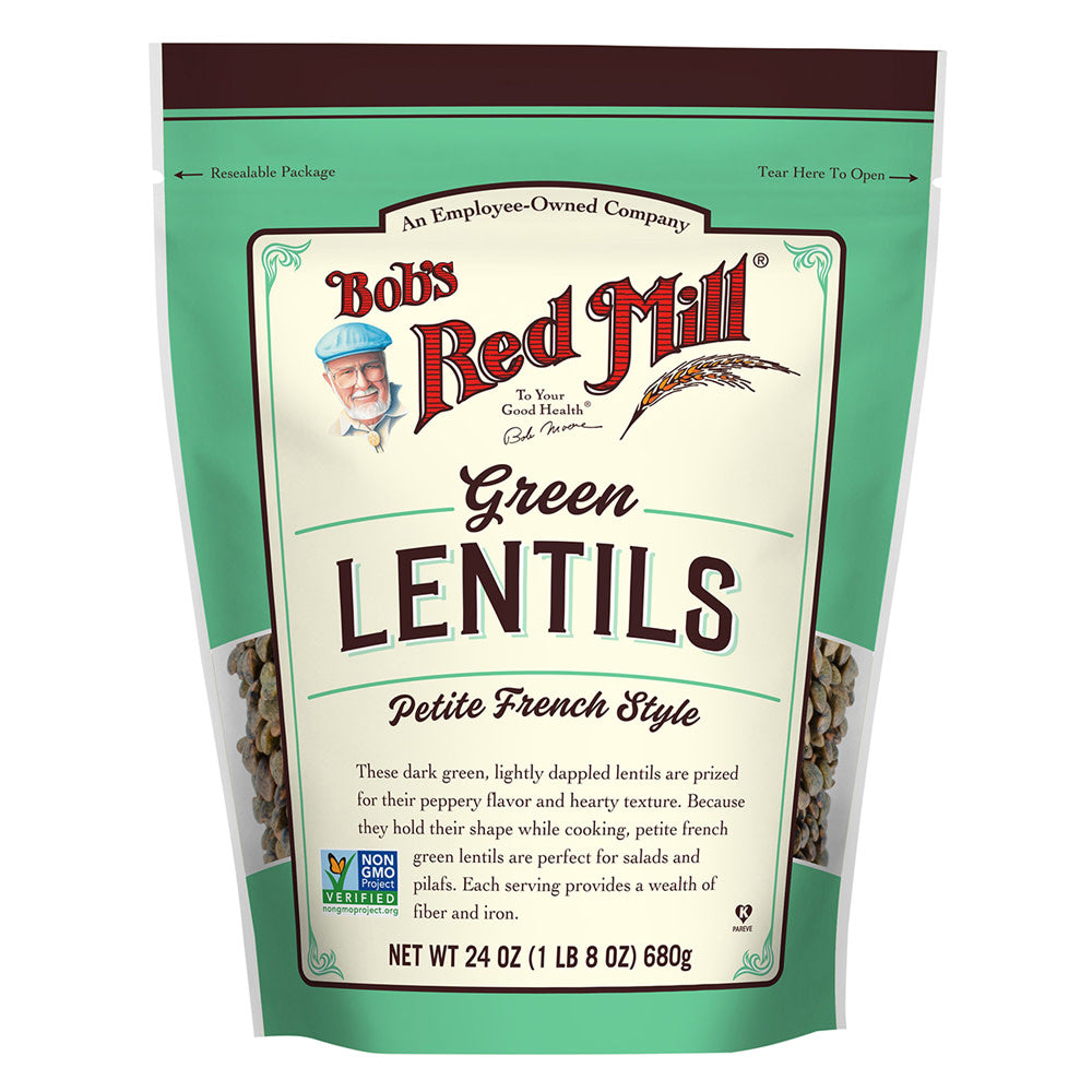 Bob'S Red Green Lentils 24 Oz Pouch