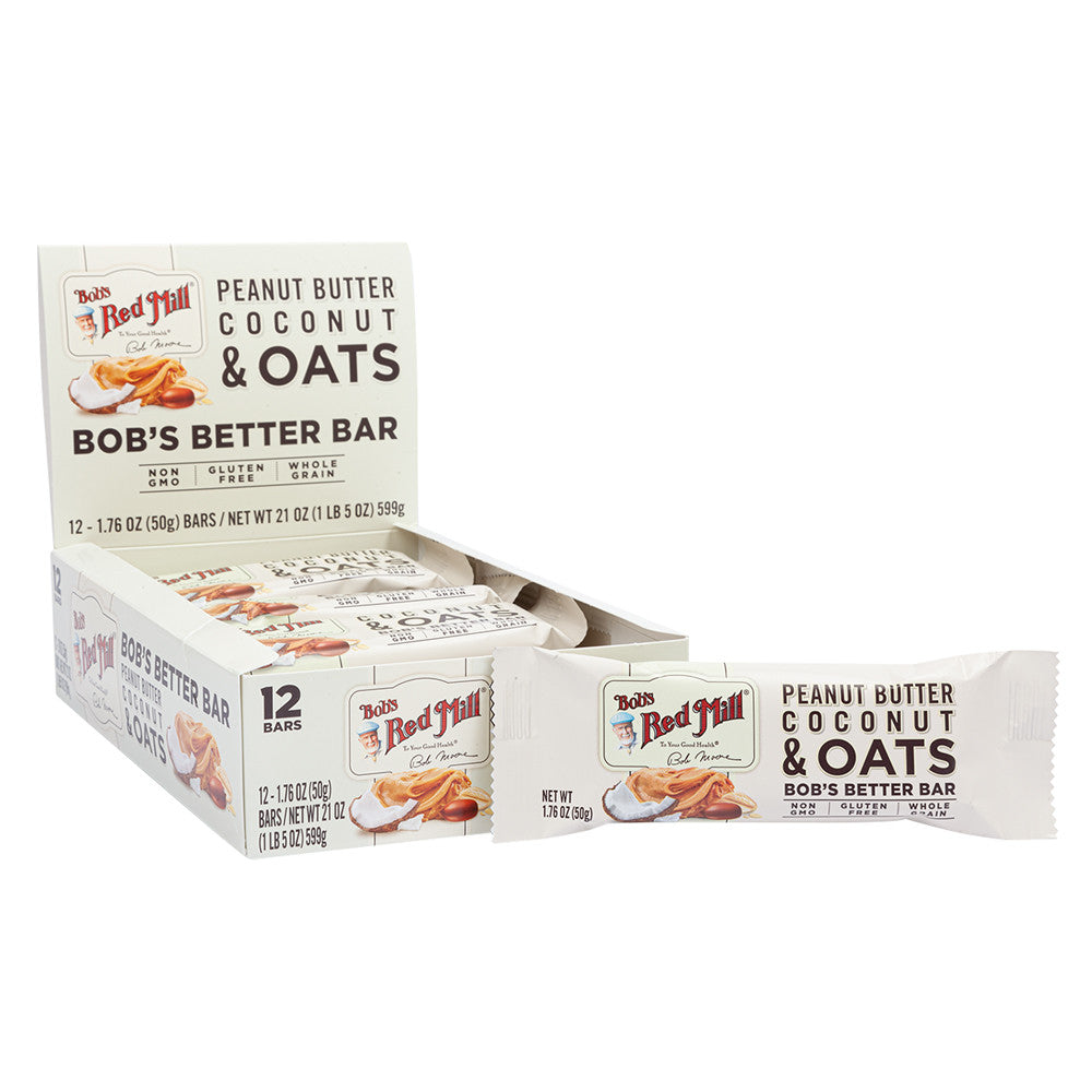 Wholesale Bob'S Red Mill Peanut Butter Coconut & Oats 1.76 Oz Bar- Bulk
