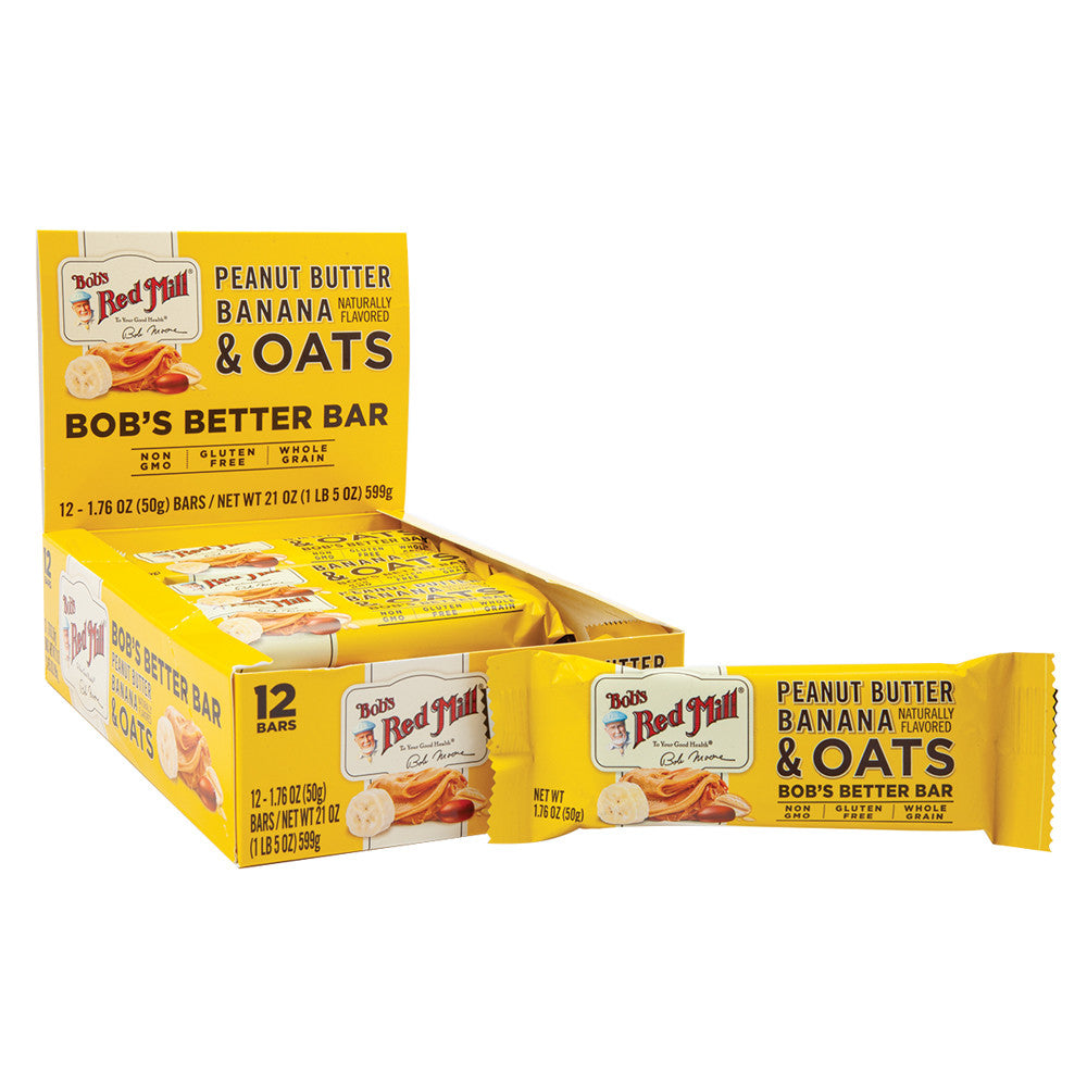 Wholesale Bob'S Red Mill Peanut Butter Banana & Oats 1.76 Oz Bar- Bulk