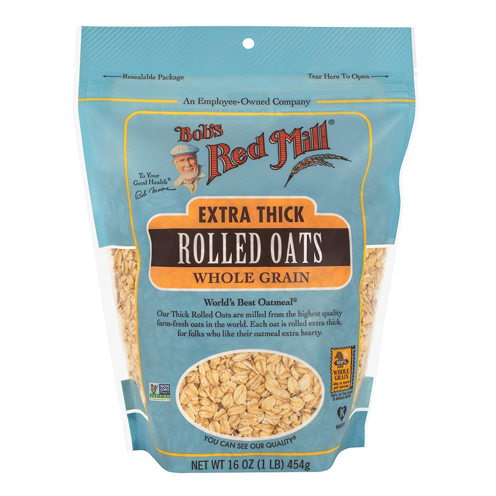 Wholesale Bob'S Red Mill Extra Thick Rolled Oats 16 Oz Pouch- Bulk