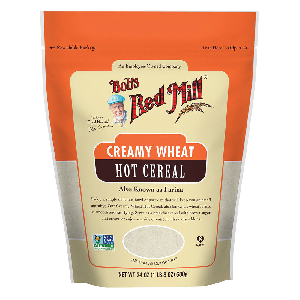 Bob'S Red Mill Creamy Wheat Farina Cereal 24 Oz Bag